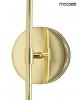 Lampa ścienna kinkiet metalowy złoty elegancki klasyczny minimalistyczny biały abażur Moosee IMPERIO MSE1501100572 KingHome